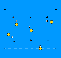 Gráfico de ejercicio Juego de calentamiento 