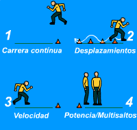 Gráfico de ejercicio Escalón físico