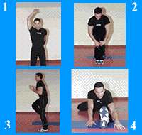 Gráfico de ejercicio Calentamiento estático general