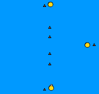 Gráfico de ejercicio Slalom de pivotes